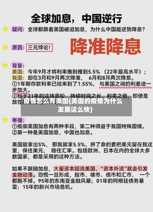 疫情怎么有美国(美国的疫情为什么发展这么快)
