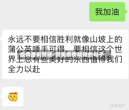 疫情面前赞扬/赞美疫情期间的句子-第3张图片