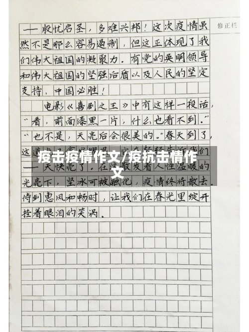 疫击疫情作文/疫抗击情作文-第2张图片