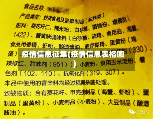 疫情信息征集(疫情信息表格图)