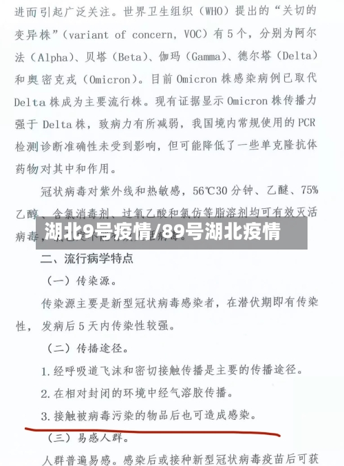 湖北9号疫情/89号湖北疫情