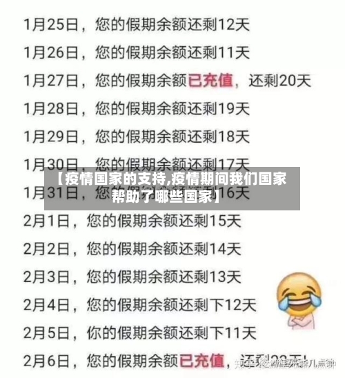 【疫情国家的支持,疫情期间我们国家帮助了哪些国家】-第2张图片