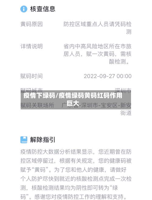 疫情下绿码/疫情绿码黄码红码作用巨大-第2张图片