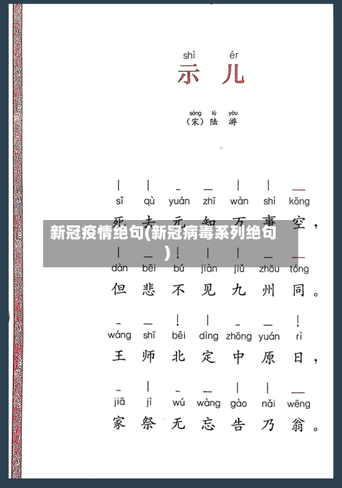 新冠疫情绝句(新冠病毒系列绝句)-第2张图片