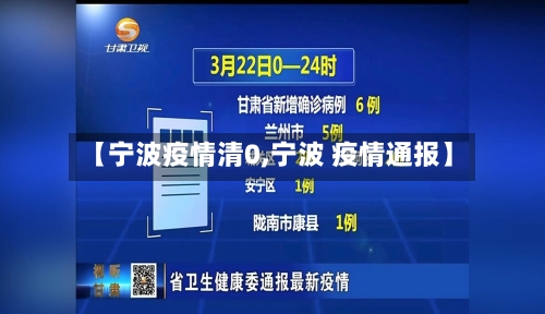 【宁波疫情清0,宁波 疫情通报】-第2张图片