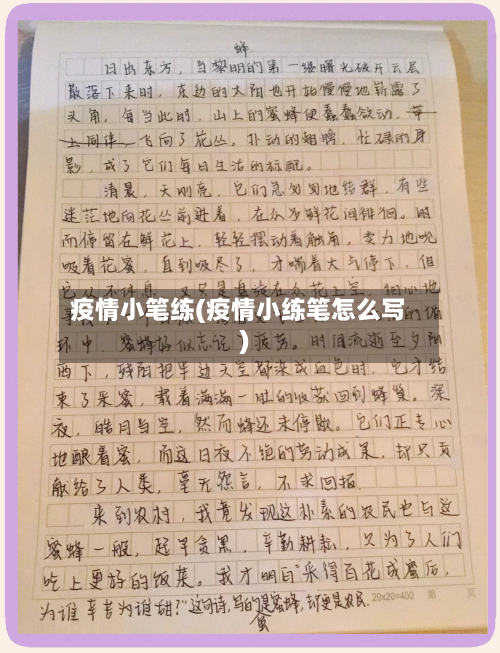 疫情小笔练(疫情小练笔怎么写)