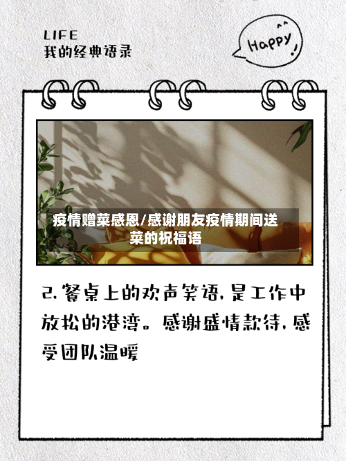 疫情赠菜感恩/感谢朋友疫情期间送菜的祝福语-第2张图片