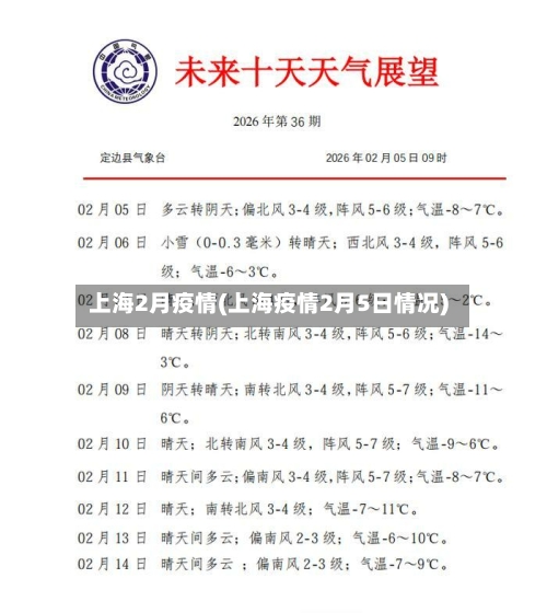 上海2月疫情(上海疫情2月5日情况)-第2张图片