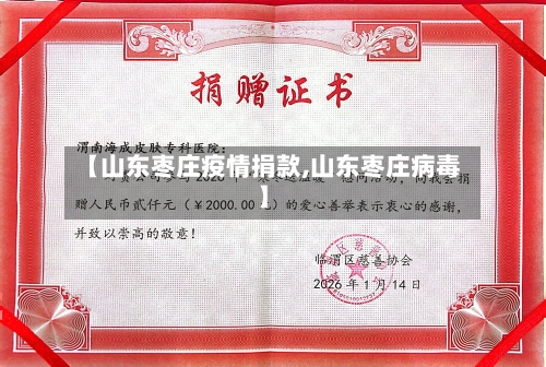 【山东枣庄疫情捐款,山东枣庄病毒】-第3张图片