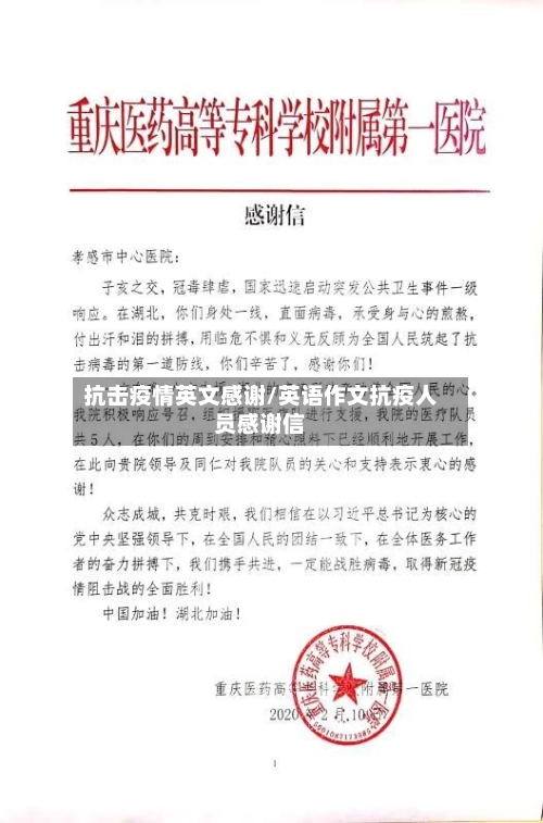 抗击疫情英文感谢/英语作文抗疫人员感谢信-第2张图片