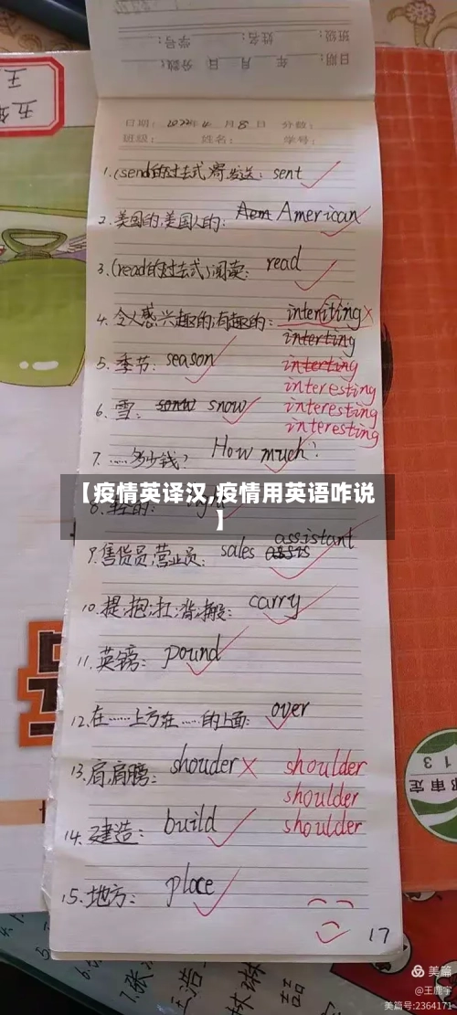 【疫情英译汉,疫情用英语咋说】-第2张图片