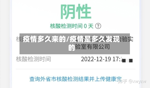 疫情多久来的/疫情是多久发现的-第3张图片