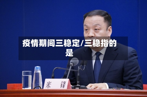 疫情期间三稳定/三稳指的是
