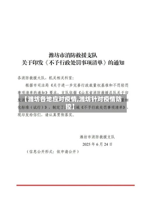 【潍坊各地应对疫情,潍坊针对疫情防控】