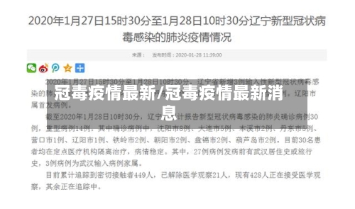 冠毒疫情最新/冠毒疫情最新消息-第2张图片