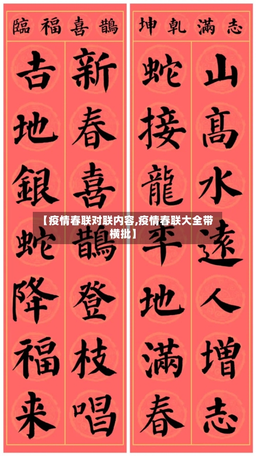 【疫情春联对联内容,疫情春联大全带横批】-第3张图片