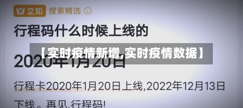【实时疫情新增,实时疫情数据】