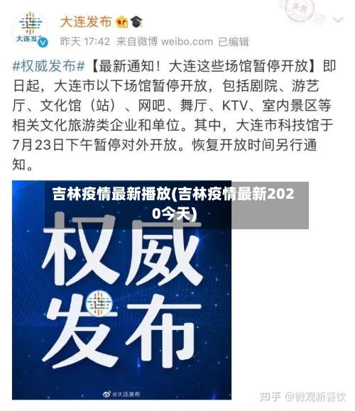 吉林疫情最新播放(吉林疫情最新2020今天)