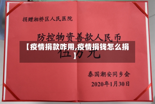 【疫情捐款咋用,疫情捐钱怎么捐】-第2张图片
