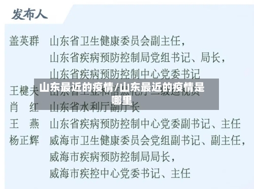 山东最近的疫情/山东最近的疫情是哪里-第3张图片