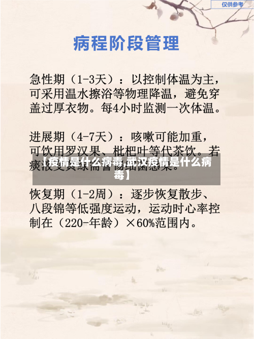 【疫情是什么病毒,武汉疫情是什么病毒】