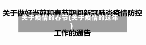 关于疫情的春节(关于疫情的过年)-第3张图片