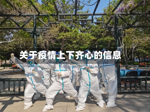 关于疫情上下齐心的信息-第2张图片