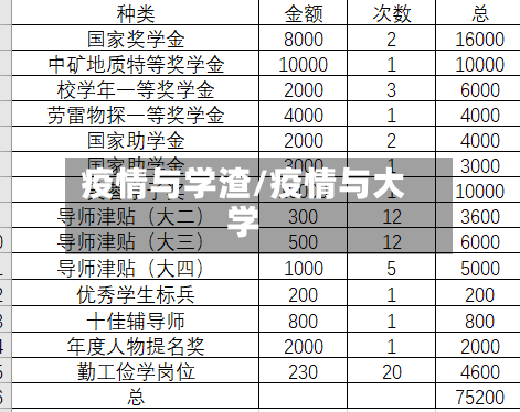 疫情与学渣/疫情与大学