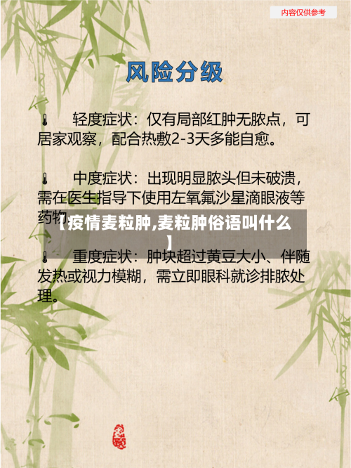 【疫情麦粒肿,麦粒肿俗语叫什么】-第2张图片